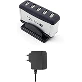 Standlı 7 Port USB &Ccedil;oklayıcı + 5 Volt Adapt&ouml;r