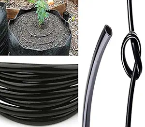 DIY Crafts Flexible Pipe-Hose Only Watering Tubing Hose Drip Pipe PVC Hose Irrigation System Watering Systems (Flexible Pipe Black-Hose Only) Greenhouse Lawn Plants GardenPatio (50mtr, 8/11 Pipe-8mm)