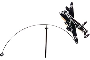 SK STYLE RAF Lancaster Bomber Balancing Sculpture, Metal Garden Wind Spinner, Garden Stake - Great Garden Decor Ornament Part Of The Metal Stakes And Garden Stakes Range