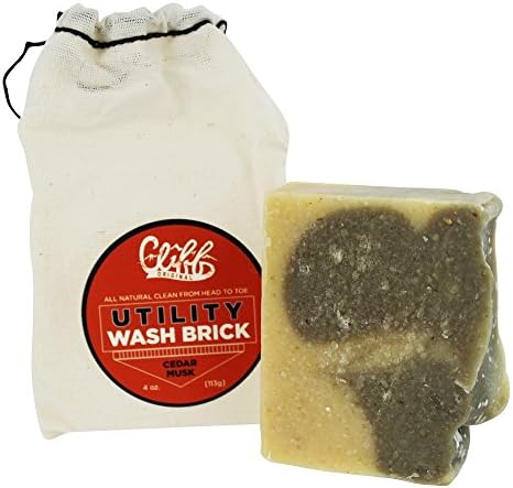 Cliff Original - Men's Utility Wash Brick Bar Soap Cedar Musk - 4 oz.
