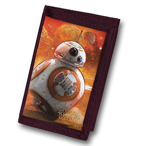 Preisvergleich Produktbild Star Wars Geldbörse mit Klettverschluss – BB8, Episode 7, Linsenraster-Optik
