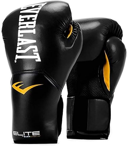 Everlast Powerlock2 Boxing Gloves White/Gold 12oz - Enhanced