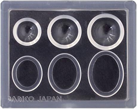 Resin type Pajiko Jewel mold mini simple dome & Oval 4.01.007.