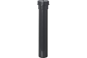 Cornat T355204R Tuyau 1 1/2" x 40 mm Longueur 250 mm pour rallonger Le raccordement des eaux usées en Plastique recyclé Emballage Recyclable, Gris, Petit