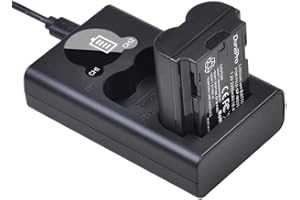 DuraPro 1Pc 2280mAh NP-W235 NP W235 Battery + LCD USB Dual Charger with Type C Port for Fuji NP-W235 Fujifilm X-T4, X-T5, X-H2, GFX 100S, GFX 50S II Digital Camera