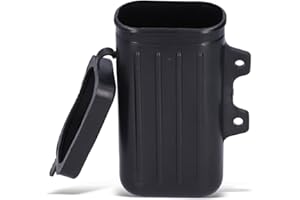 ‎PSYTFEI Motorrad Werkzeugkasten Aufbewahrungsbox Wasserdicht Aufbewahrungsbehälter ABS Werkzeugbox Flaschenhalter für DR250 TW200 TW22 Trailway 1982-2019 Schwarz