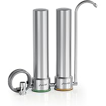 Filtre à Eau Frizzlife UDS99-S | 8 Étapes Filtration | 0.5 Micron | Réduit Plomb/Chlore/Calcaire | Acier Inox
