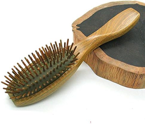TT&amp;SHUZI Green sandalwood airbag comb / wood comb / curly hair / big board comb / air cushion comb / comb /