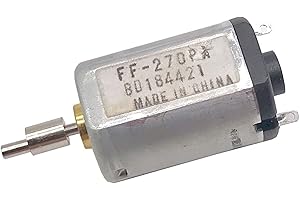 Gfpql WYanHua-Moteur FF-270 Moteur de Rasoir, 2. 4V 3.7V Haute Vitesse DC Petit Moteur, DIY Rasoir Automatique pour Tondeuse à Cheveux Muet à Couple élevé (Voltage(V) : 2.4V 3.7V DC)