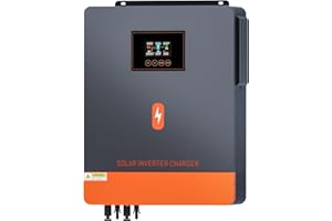 PowMr 10,2KW Hybrid Wechselrichter 48V DC auf 220V/230V AC MPPT Solar Wechselrichter mit 180A MPPT Solarladeregler Max.PV-Eingang 500VDC Arbeit mit Blei-Säure und Lithium Batterien