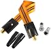 Produktbild Poppstar 1x 28cm SAT Fensterdurchführung (Koax Kabel sehr flach 0,2mm), 2x F-Stecker, 2x Gummitülle, für Fenster und Türen, vergoldete Kontakte, orange