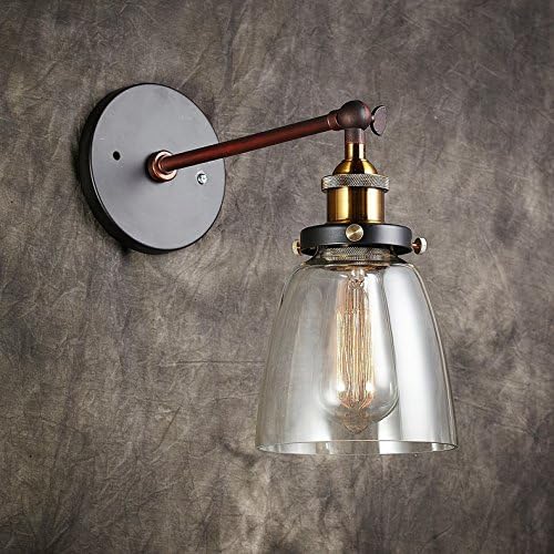The head of the village to the hallway bedroom pure copper glass wall Lamps Retro industrial air-bar