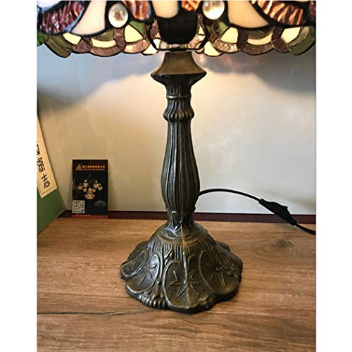 YJFFAN Wohnzimmer Dekorative Tischlampe Tiffany Art Grape Lampe Schlafzimmer Nachttischlampe Hochzeit Dekoration Lampe Beleuchtung (Glühbirnen Nicht Im Lieferumfang Enthalten)