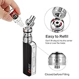 E Zigarette Starterset LoVaper® 60W Mod kit, 2200mAh Akku, Top Refill 0.3ohm/2.0ml Verdampfer Tank, TC (Temperaturregelung) Box Mod mit 18650 Integriertem Batterie, E Shisha Ohne Nikotin (Schwarz) -