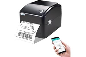 vretti Bluetooth Impresora de Etiquetas de Envío, Impresora de Etiquetas Térmicas 4x6 para Paquetes de Envío, Máquina de Etiquetas de Escritorio para Pequeñas Empresas UPS Ebay