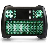 Mini Wireless Keyboard 2.4Ghz Backlit Keyboard Touchpad Mouse Combo Multifunction Portable Handheld Remote Control for Android Google Smart TV Box, Raspberry Pi 3, HTPC, Xbox, IPTV