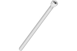 Kozelo 10pcs Tornillos de Cabeza Hexagonal - [M5-0.8 x 100mm] Acero Inoxidable 304 Totalmente Roscado Allen Tornillo para Motor Eléctrico Ventilador Impresión 3D Reparación, Plateado