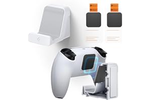 Spigen VG300 Mount Entwickelt für Playstation 5 Digital Edition, Playstation Controller, Xbox, PS4, PS5 and Nintendo Dual-Sense-Controller-Halterung - Weiß