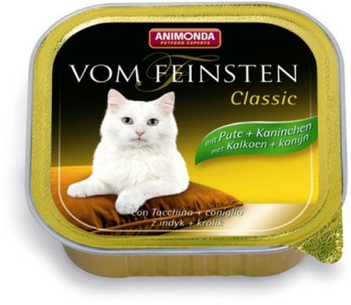 Preisvergleich Produktbild ANIMONDA Nassfutter VOM FEINSTEN CLASSIC Pute + Kaninchen 100g für Katzen