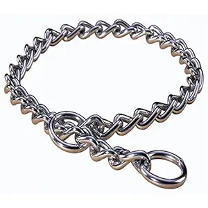 Pets Empire Metal Chain Collar with 2 Ends Circle and on/Off Attachment for Dogs