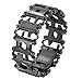 Produktbild HETAO Edelstahl-Armbänder, Stahl Abnehmbare Outdoor-Armbänder Outdoor Survival Notfall-Tools Mit 29 Funktionen,Black