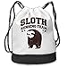 Produktbild BAOQIN Sloth Running Team Print Drawstring Bags - Simple Bundle Pocket Backpack