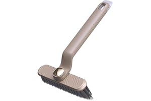 VIPOMKOWA Brosse Nettoyage Multifonctionnelle, Brosse À Nettoyer Les Interstices avec Poignée, Brosse Nettoyage Crevasses Rotative, Brosse à récurer Confortable pour Le Nettoyage de la Cuisine, du Sol, de Bain