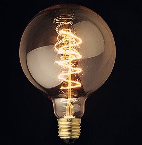 Bombilla Vintage de plástico E27 Edison Estilo - espiral globo
