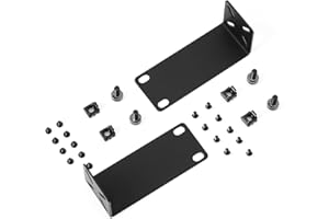 MokerLink Kit de Montage en Rack pour commutateur de 10,6 Pouces, espacement des Trous réglable de 14 à 30 mm, Montage en Rack de 10,6 à 19 appareils