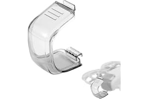 BOXOB Osłona Obiektywu do DJI NEO, Ochronna Osłona Obiektywu Odporna na Zarysowania Pyłoszczelna Osłona Obiektywu Drona Osłona Ochronna Gimbala Kompatybilna z DJI NEO (Przezroczysta Czerń)