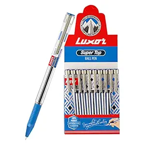 Luxor Super Top Ball Pen Blue (10s Box)