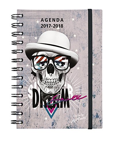 Télécharger Exacompta Skulltissime Agenda Scolaire Journalier Forum août 2017 à juillet 2018 12 x 17 cm visuel Livre eBook France