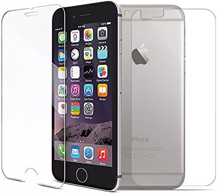 Front and Back Screen Protector For iPhone 8/7, 8/7 Plus, 6s. 6s Plus &amp; 5 - Front + Back Rear [9H Hardness 0.26 mm 2.5D] Premium Ultra-Clear Anti Scratch/Bubble Free Tempered Glass Case Cover (For iPhone 7 Plus)