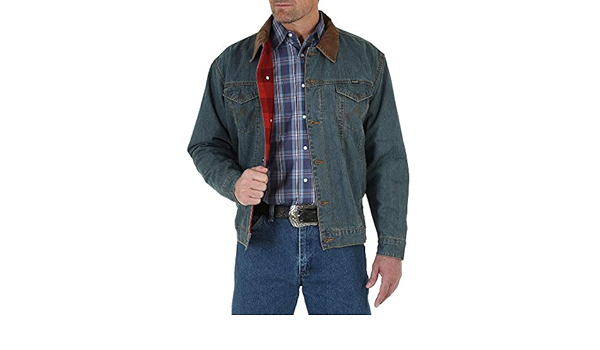wrangler blanket lined denim jacket