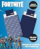 Fortnite Parure de Lit - Compatible avec Housse de Couette réversible 140x200 cm + taie 63x63 cm 100% Polyester