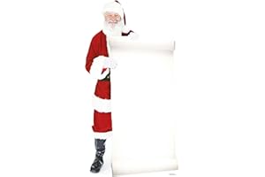 Star Cutouts Ltd SC16 Santa with Large Sign Christmas Cardboard Cutout Perfect for Restaurants, Bars and Shop Displays Height 180cm