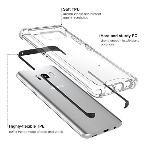 MoKo Samsung Galaxy S8 Plus Funda - Resistente a los Ara azos Anti - Gota y Scratch Halo Serie H brido Funda con TPU Colch n de Aire Tecnolog a Esquinas Panel Trasero Claro Parachoques Funda para Samsung Galaxy S8 Plus Smartphone Negro MoKo Samsung Galaxy S8 Plus Funda - Resistente a los Ara azos Anti - Gota y Scratch Halo Serie H brido Funda con TPU Colch n de Aire Tecnolog a Esquinas Panel Trasero Claro Parachoques Funda para Samsung Galaxy S8 Plus Smartphone Negro