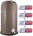 Produktbild Wesco Kickmaster 33-Liter Mülleimer warm grey (=taupe) + 56 Stück optimal passende Müllbeutel