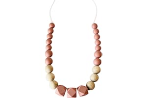 Collier BABY SHELL/Allaitement et portage - Fabrication Française - Modèle Bo.Aime ROSE WOOD