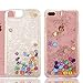 Produktbild iPhone 7 Plus Flüssig Hülle,iPhone 7 Plus Glitzer Hülle,Niedliche Klar Flexible Cool 3D Kreative Liquid Bling Glitzer Sparkle Shiny Cut Transparent Durchsichtiges Flüssige phiz Design Muster Quicksand Treibsand Weich Kristal Plastik Tasche Handyhülle Case Cover für iPhone 7 Plus 5.5 Zoll.