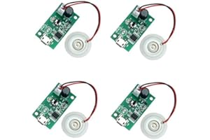 Dytabepl 4Pcs Ultraschall Nebelhersteller Fogger Zerstäuber, Mini-Luftbefeuchtermodul, PCB-Antriebsmodul mit Zeitschalter, Nebelhersteller Vernebler Mist Maker, DIY Luftbefeuchter Zerstäubungsplatte