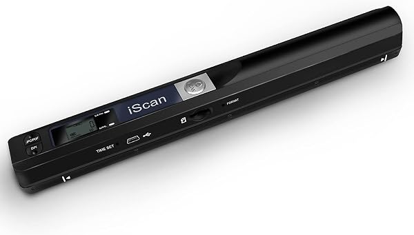 Portable Document Scanner, 900DPI Mini Handheld Photo Scanner, High Speed A4 Colour Scanning Wand Battery Operated Portable Scanner, Include 16G SD Card - 1