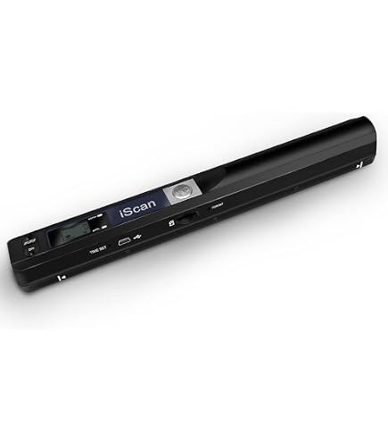 Laroal Draagbare Handheld Documentscanner – A4-formaat, 900 DPI Hoge Resolutie, Scant Naar JPG En PDF – Voor Bonnen, Foto's En Documenten, Zwart