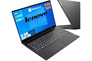 RGDIGITAL SRL Notebook Lenovo SSD Cpu Intel Core I3 di 12Gen I3-1215U, Display Full Hd Led da 15,6" Ram 8Gb DDR4, SSD 512GB Nvme, Wifi, Webcam, Bt, Win11 Pro, Open Office, Pronto All'uso Gar. Italia