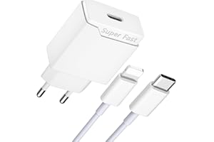 Newding Cargador Phone Carga Rapida 25W, Enchufe USB C con Cable para Phone 14 13 12 11 Pro MAX/Plus/Mini/SE/XR/X, Adaptador de Corriente Tipo C, Cabezal de Pared y Cable Carregador para movil y Pad