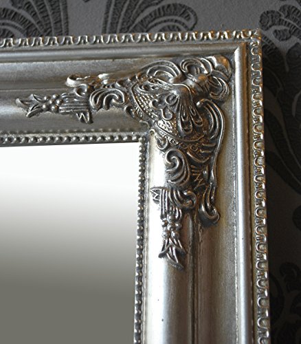 Spiegel Wandspiegel antik silber Barock BONNY 65 x 50 cm - 3