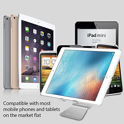 Multi-Winkel Handy StÃ¤nder, Wsiiroon Phone StÃ¤nder, Halterung, Handy Halter fÃ¼r iPhone, iPad, Samsung Galaxy, Kindle, Huawei P8 P9 P10 / Lite, Honor 6X 8 und alle anderen Tabletten Telefone - Silber