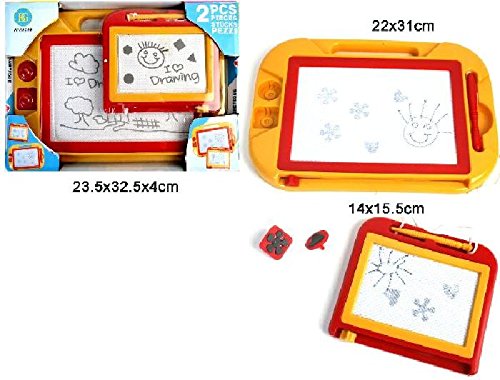 Preisvergleich Produktbild SET 2 SCHIEFER MAGIC mit Feder und PADS TOY