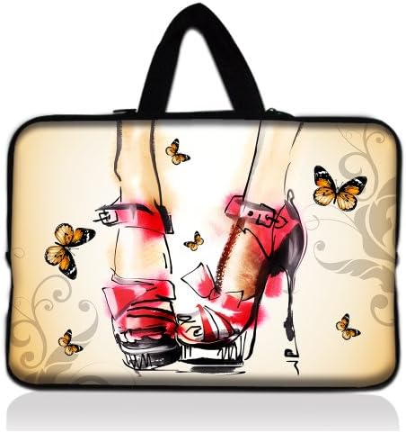 Red high-heeled shoes Design Special Hot 9" 10" Inch 10.1" Waterproof Prevent scratches dustproof Neoprene Sleeve Bag carry handle Case Cover + Hide Handle For Apple iPad air ipad 5 4 4th 3 2 1/10.1" Samsung NC10 N150 /Microsoft Surface RT 10.6" /Google Android Nexus 10 Tablet/10.1" CUBE U30GT2 Tablet PC / Acer Iconia A200 W500 A500/Dell Inspiron Duo HP Mini 110 210 ASUS Touchpad SONY Tablet PC Protection,Many different design