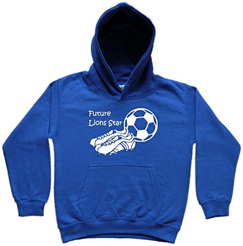Hat-Trick Designs Millwall Football Baby/Kids/Childrens Hoodie Sweatshirt-5-6Yrs-Royal Blue-Future Star-Unisex Gift